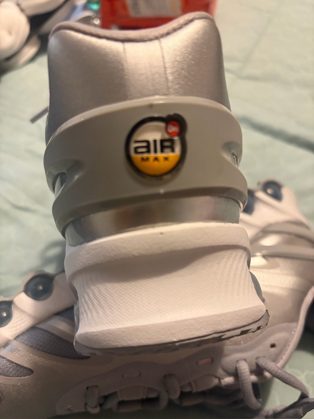 Nike Kids Silver and White Air Max Sneakers kid 6.5Y or 8 women’s